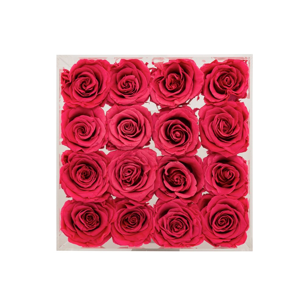 Signature Acrylic Rose Box Eternity Rosy Red Forever