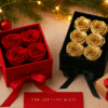 Christmas eternal roses in luxury gift boxes by The Giftery & Co