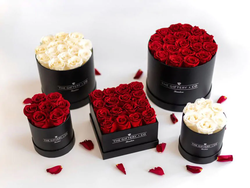 The Giftery & Co Roses in Boxes Eternity Roses UK